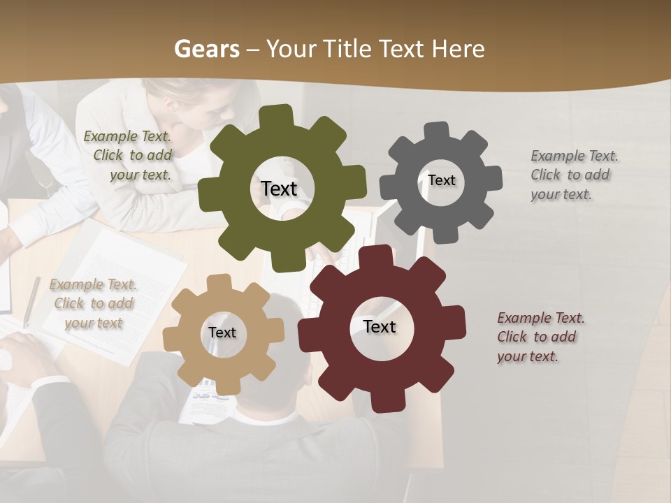 Colleague Young Meeting PowerPoint Template