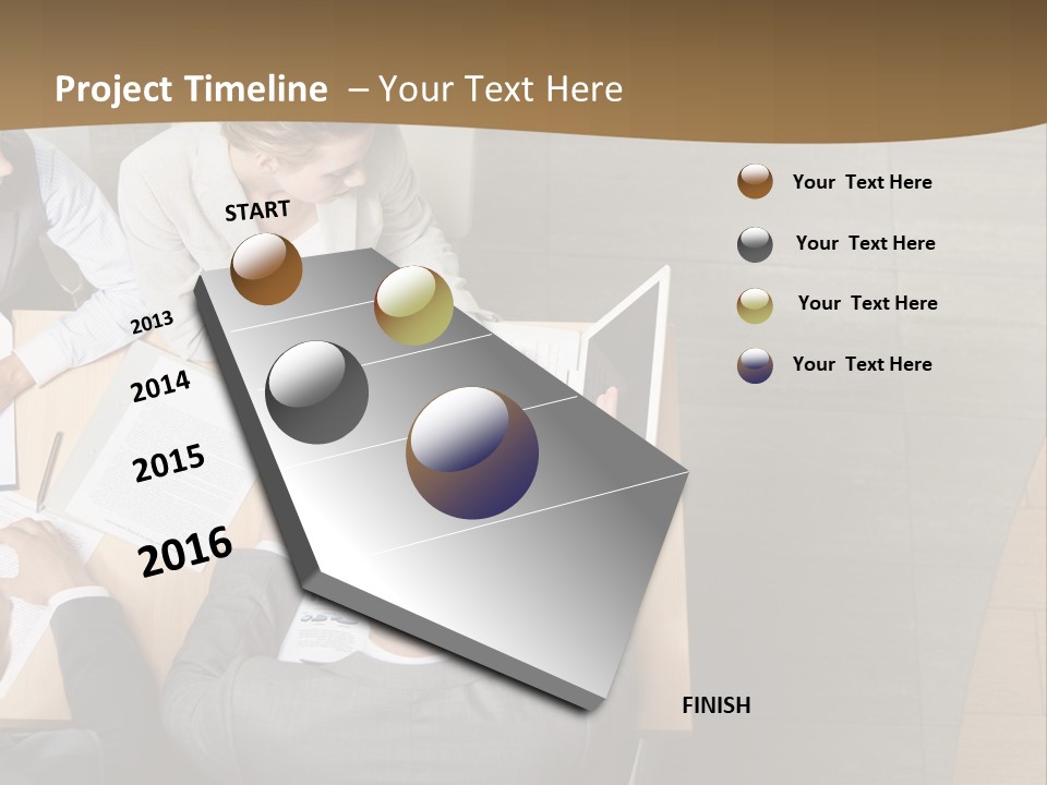 Colleague Young Meeting PowerPoint Template