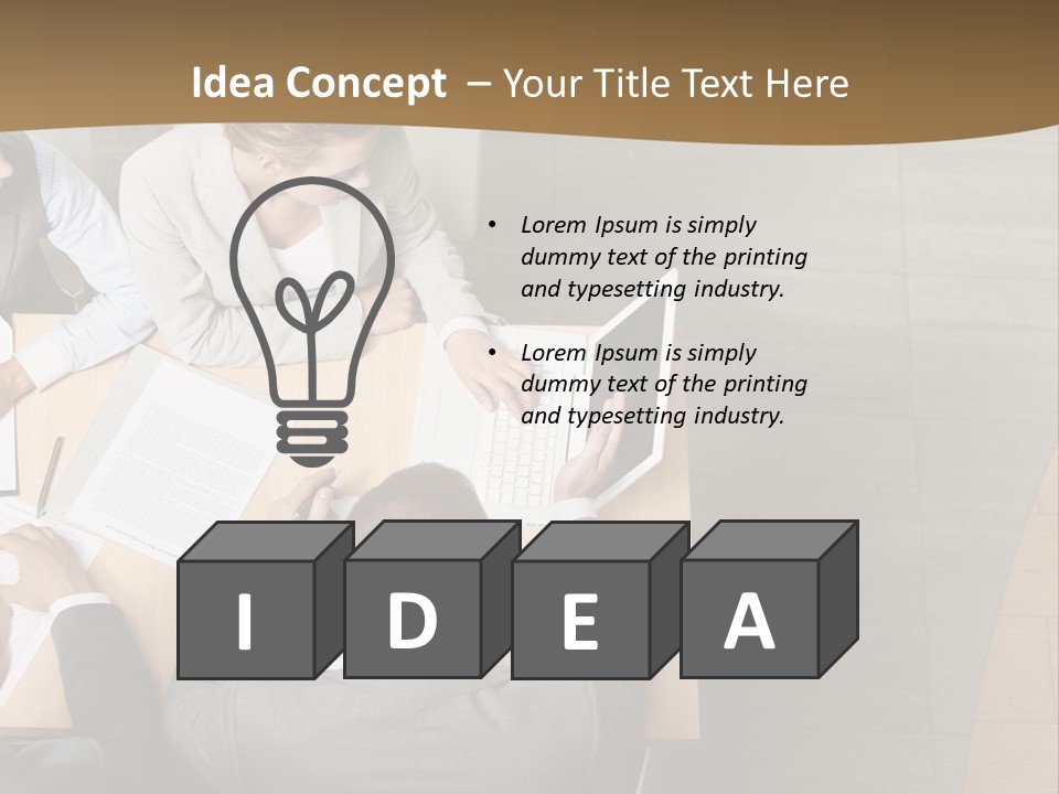 Colleague Young Meeting PowerPoint Template