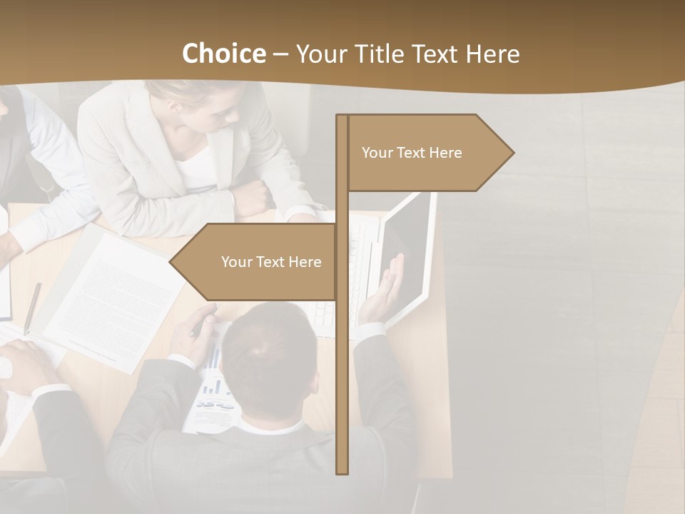 Colleague Young Meeting PowerPoint Template