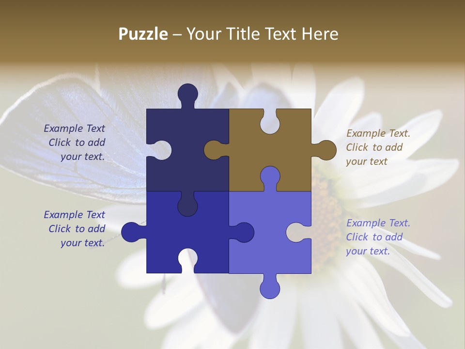 Closeup Botany Rain PowerPoint Template