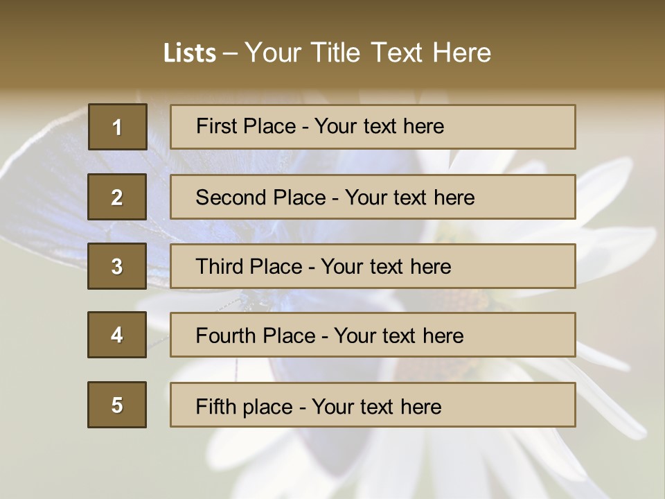 Closeup Botany Rain PowerPoint Template