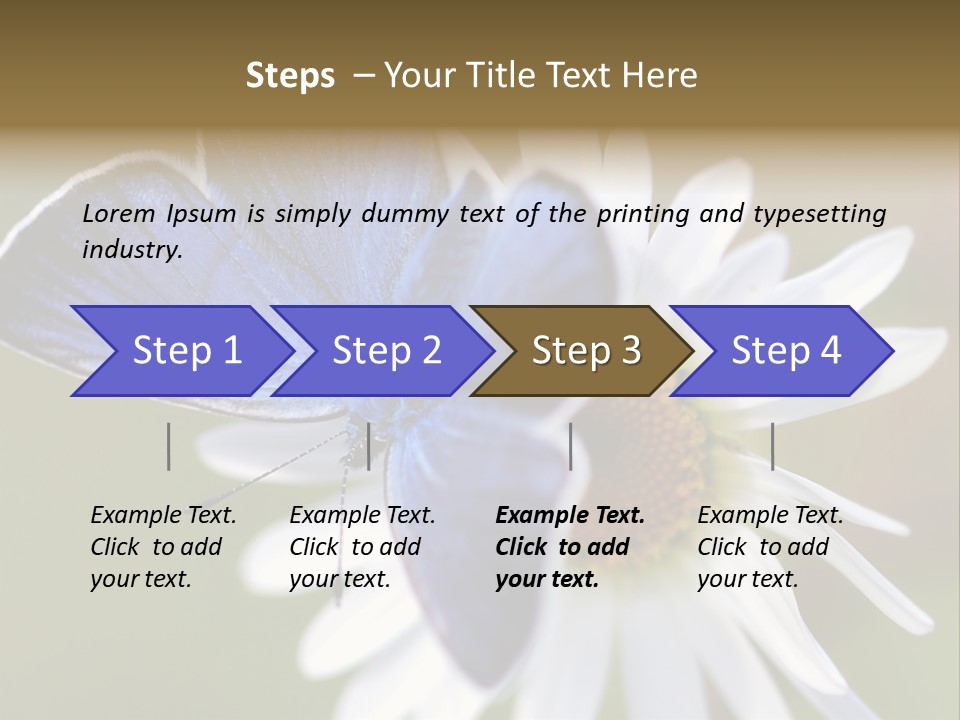 Closeup Botany Rain PowerPoint Template