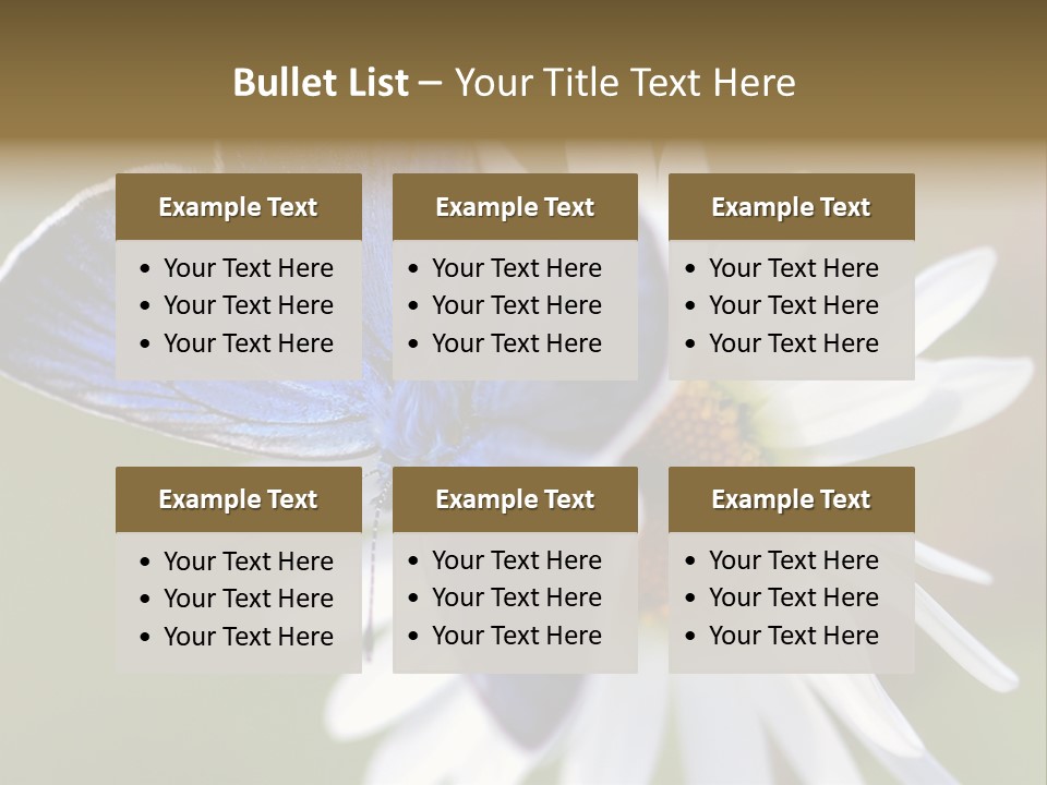 Closeup Botany Rain PowerPoint Template