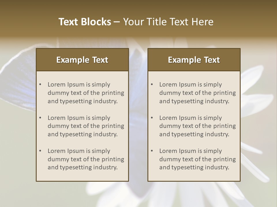 Closeup Botany Rain PowerPoint Template