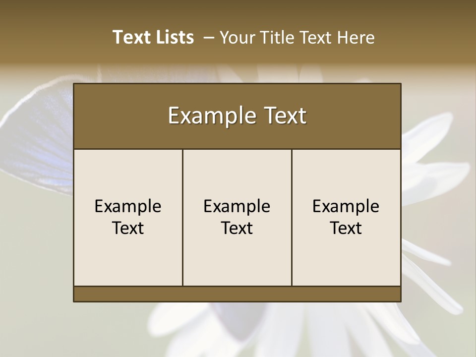 Closeup Botany Rain PowerPoint Template