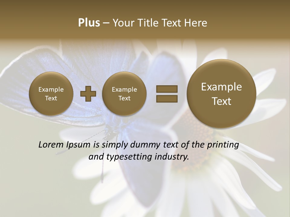 Closeup Botany Rain PowerPoint Template
