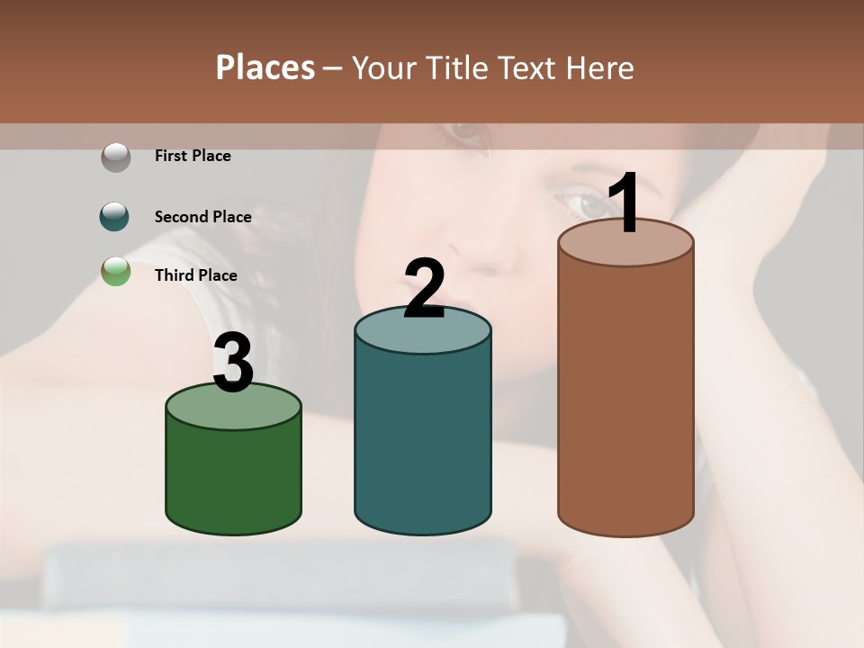 Book School Girl PowerPoint Template