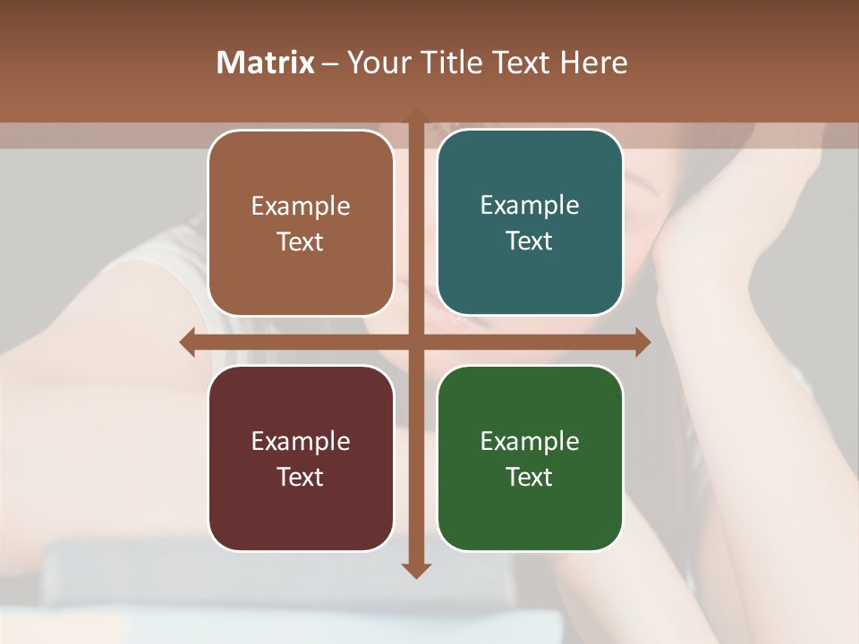 Book School Girl PowerPoint Template