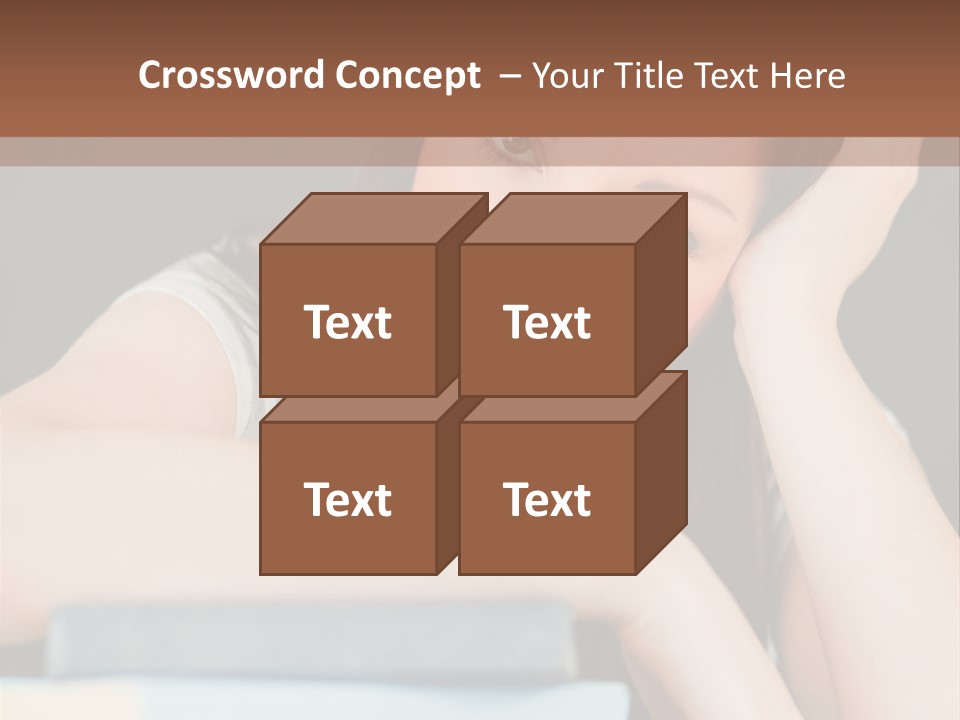 Book School Girl PowerPoint Template