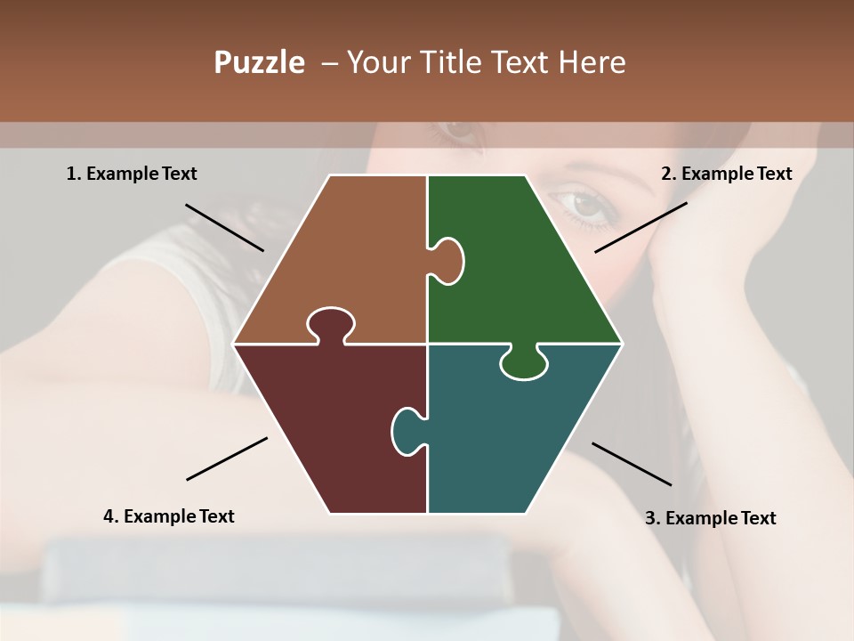 Book School Girl PowerPoint Template