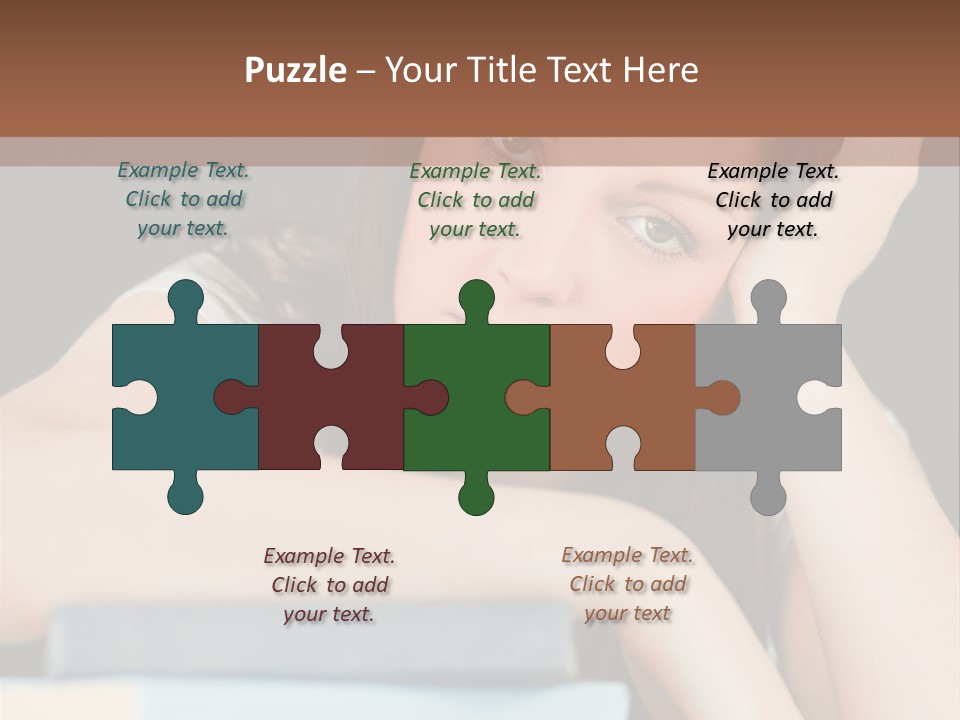 Book School Girl PowerPoint Template