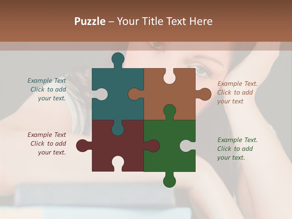 Book School Girl PowerPoint Template