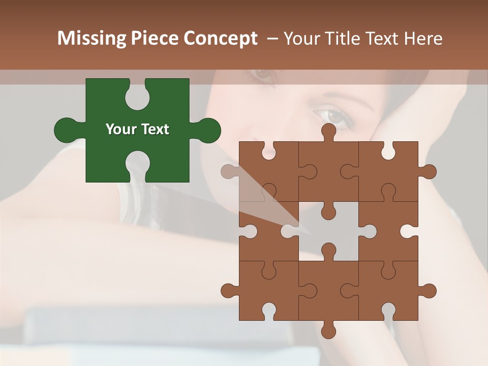 Book School Girl PowerPoint Template