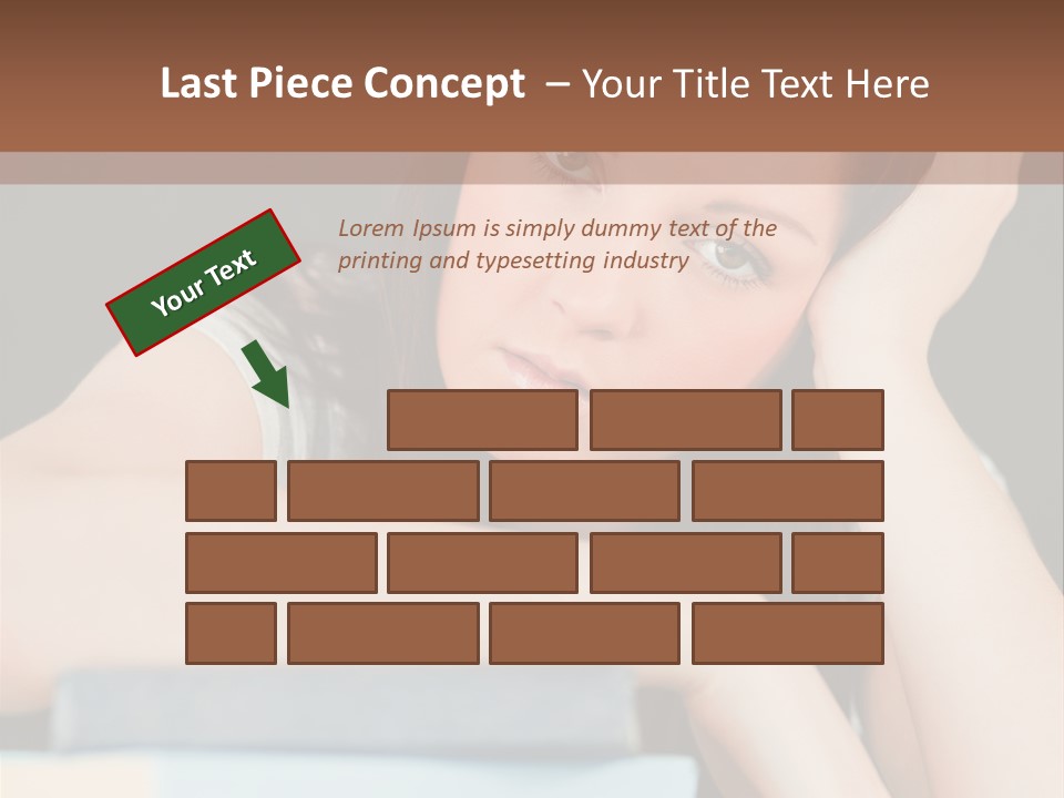 Book School Girl PowerPoint Template