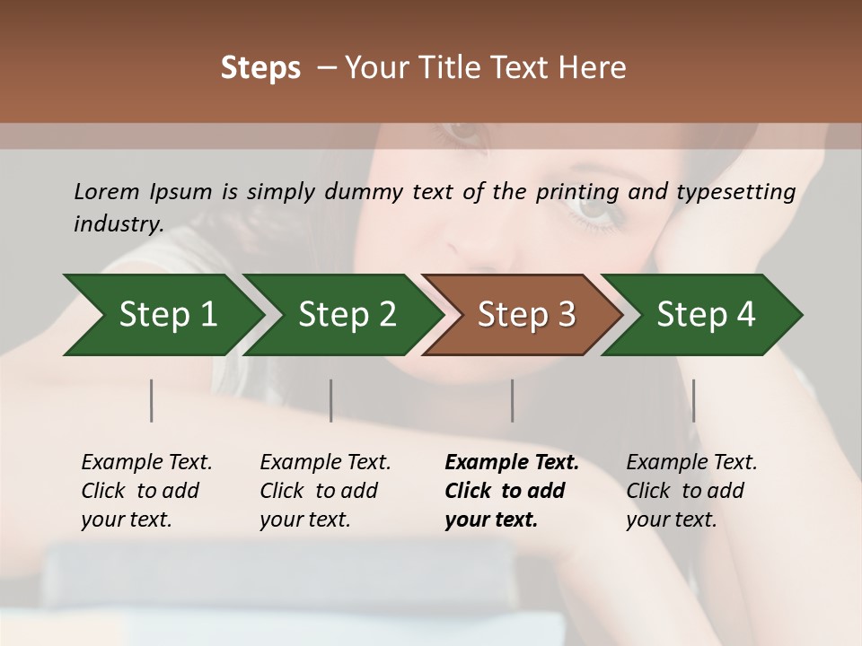 Book School Girl PowerPoint Template