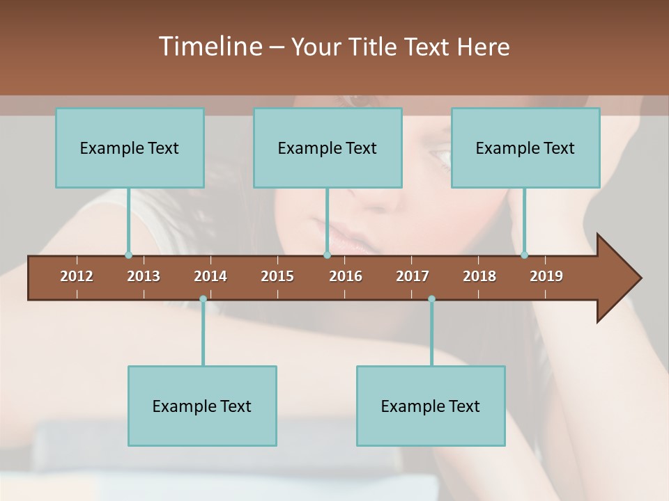 Book School Girl PowerPoint Template