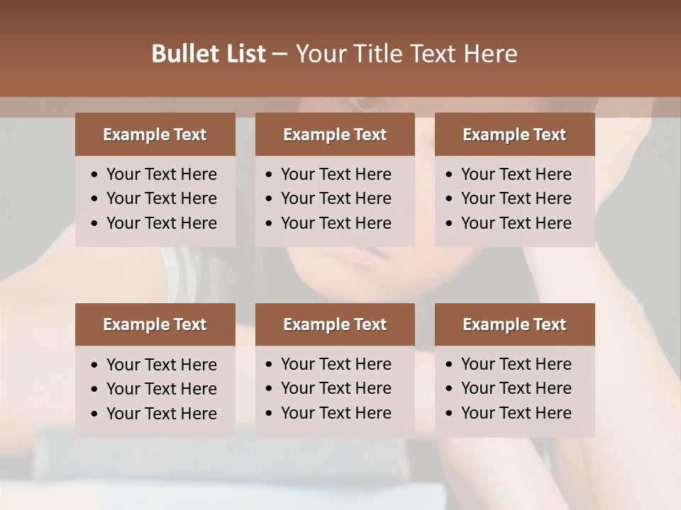 Book School Girl PowerPoint Template