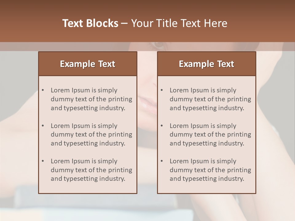 Book School Girl PowerPoint Template