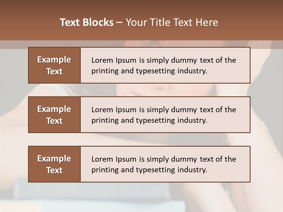 Book School Girl PowerPoint Template