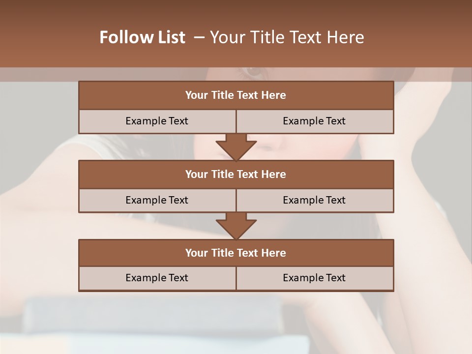 Book School Girl PowerPoint Template