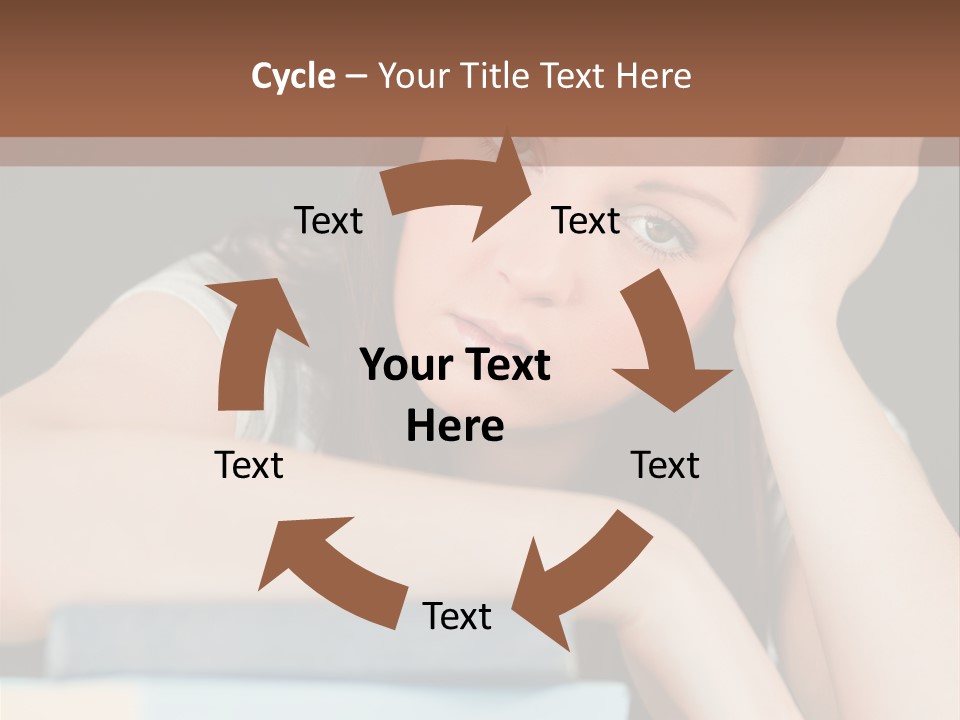 Book School Girl PowerPoint Template