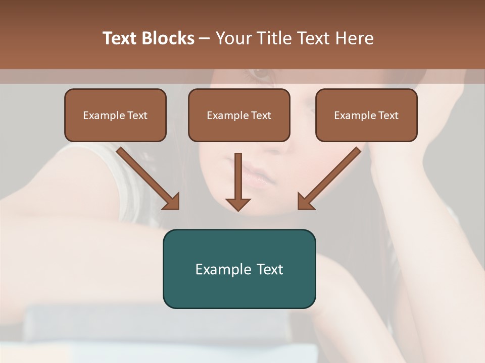 Book School Girl PowerPoint Template