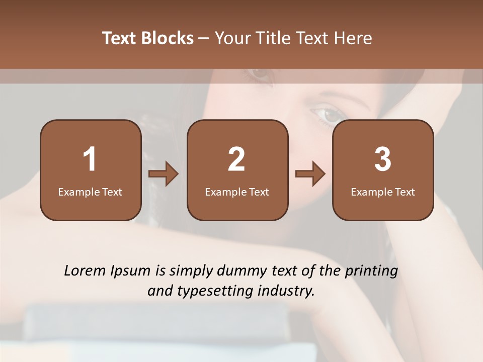 Book School Girl PowerPoint Template