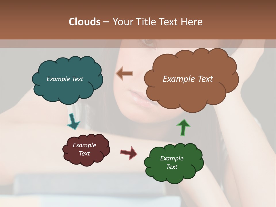 Book School Girl PowerPoint Template