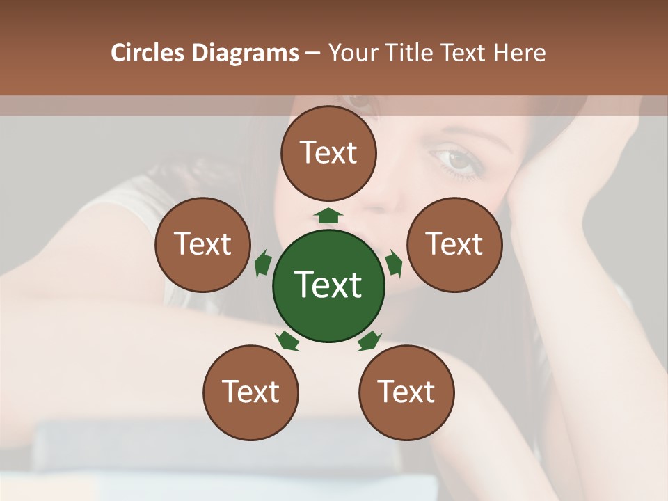 Book School Girl PowerPoint Template