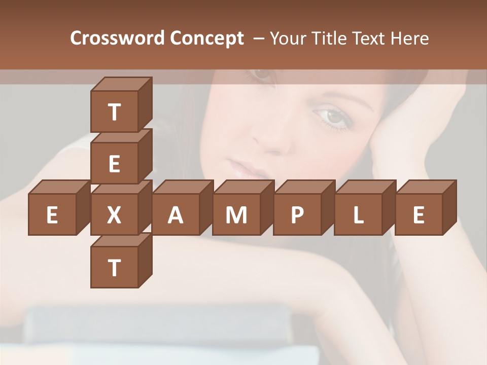 Book School Girl PowerPoint Template