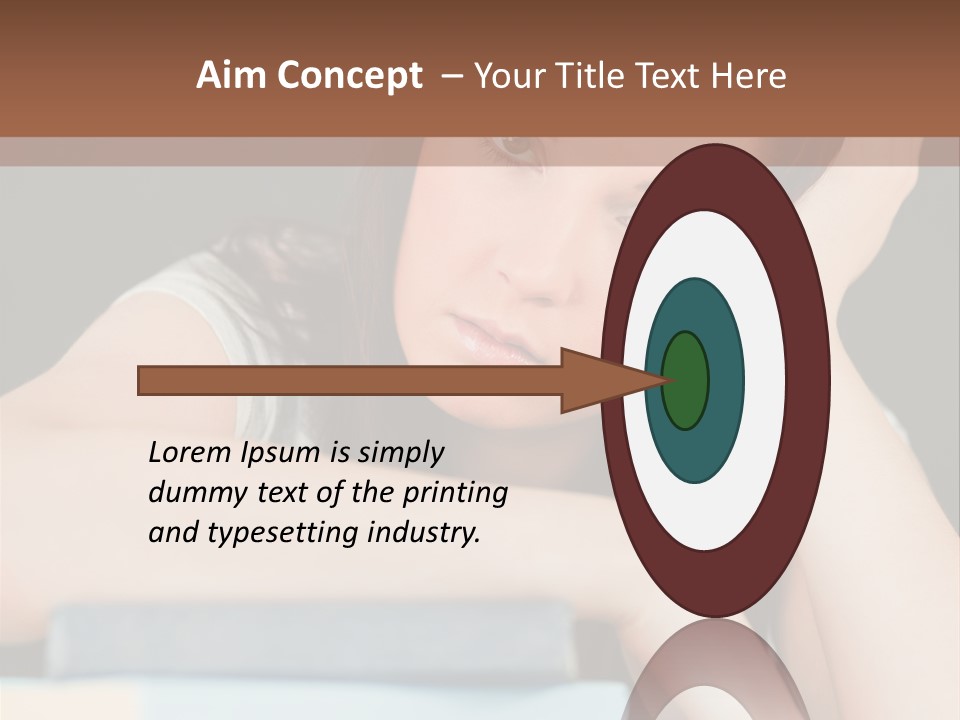 Book School Girl PowerPoint Template