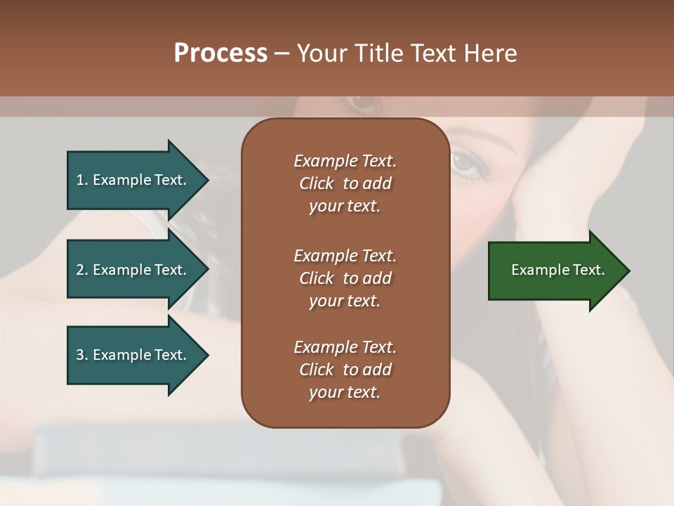 Book School Girl PowerPoint Template