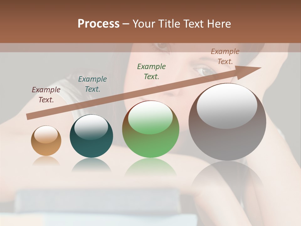 Book School Girl PowerPoint Template