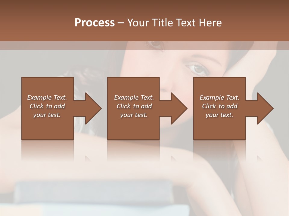 Book School Girl PowerPoint Template