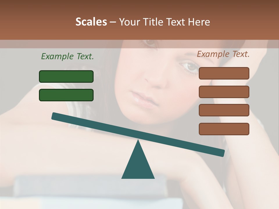 Book School Girl PowerPoint Template