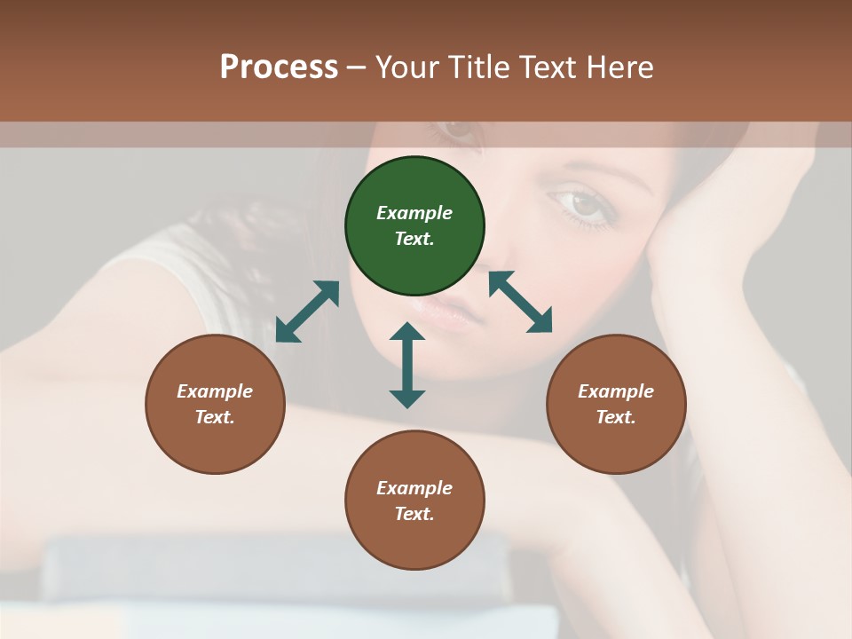 Book School Girl PowerPoint Template