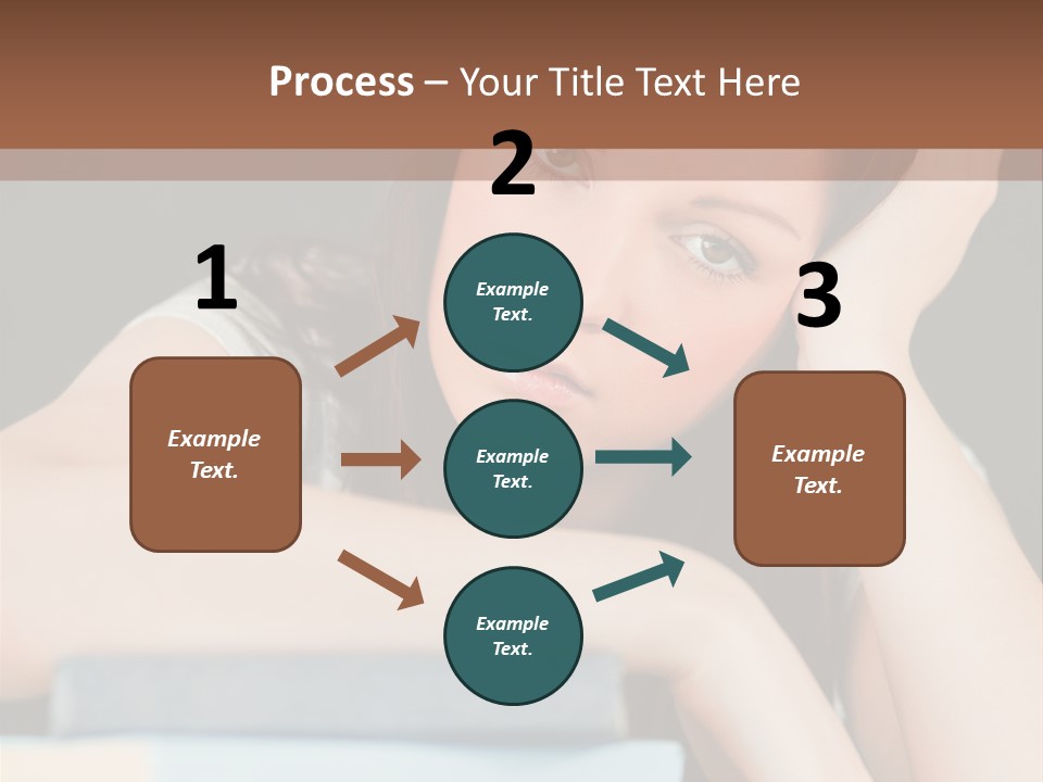 Book School Girl PowerPoint Template