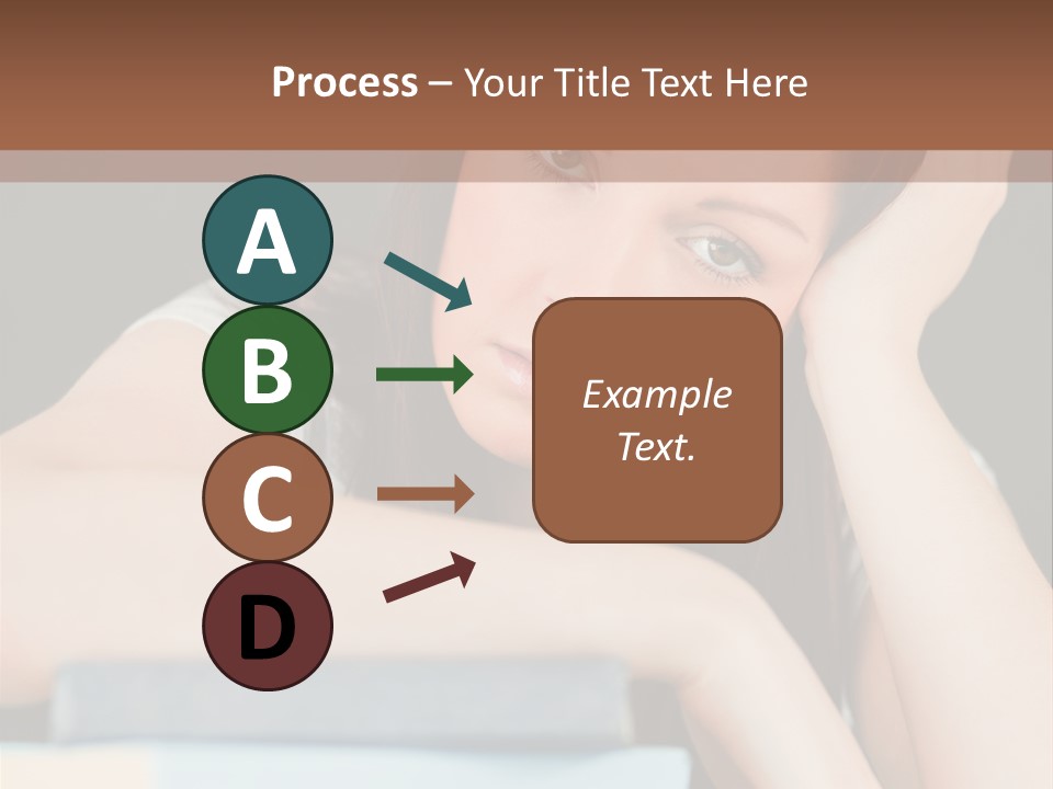 Book School Girl PowerPoint Template