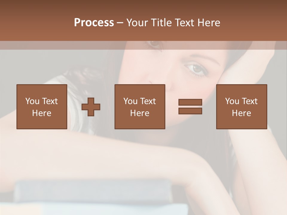 Book School Girl PowerPoint Template