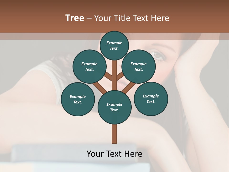 Book School Girl PowerPoint Template