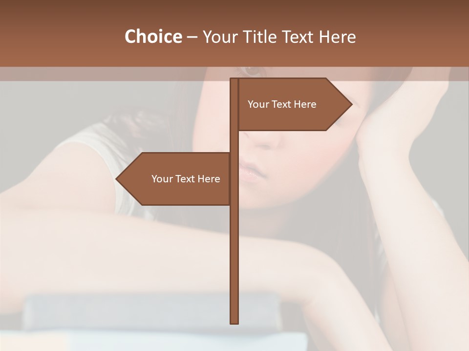 Book School Girl PowerPoint Template