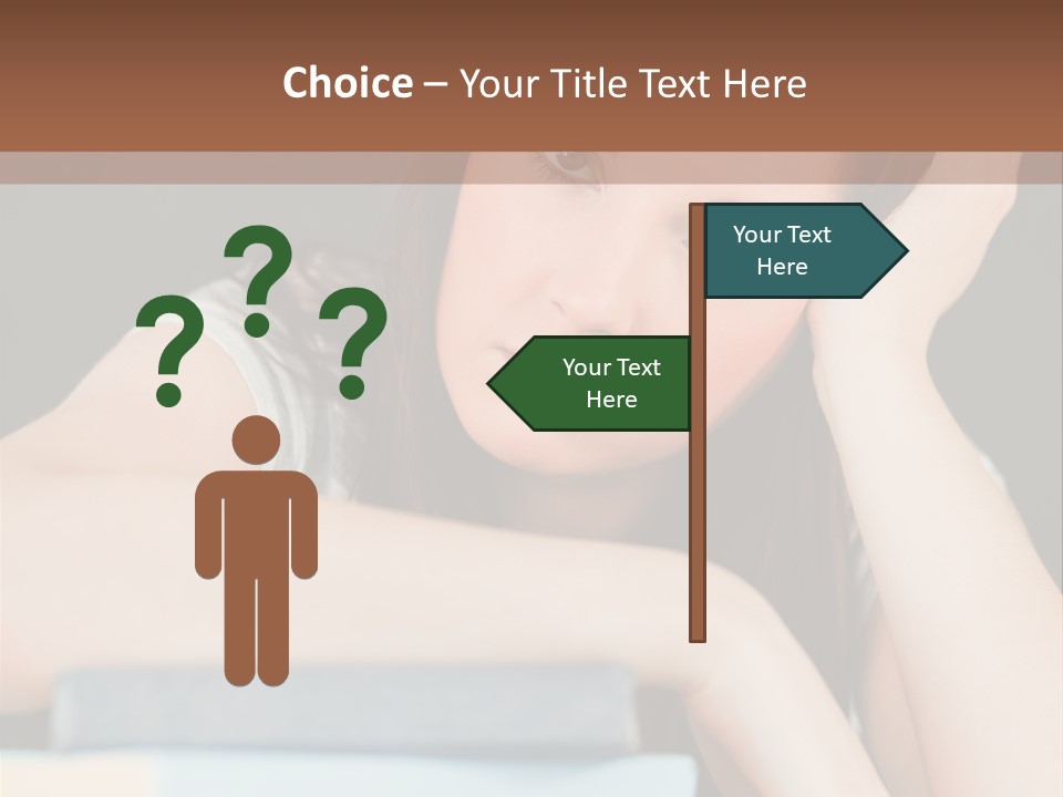 Book School Girl PowerPoint Template