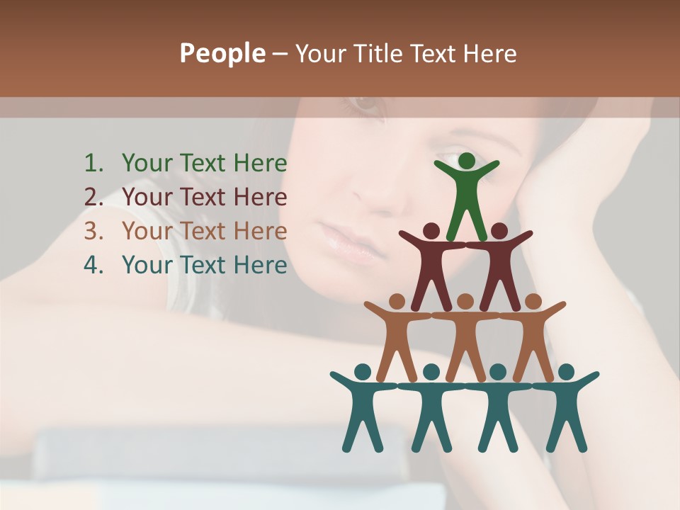 Book School Girl PowerPoint Template