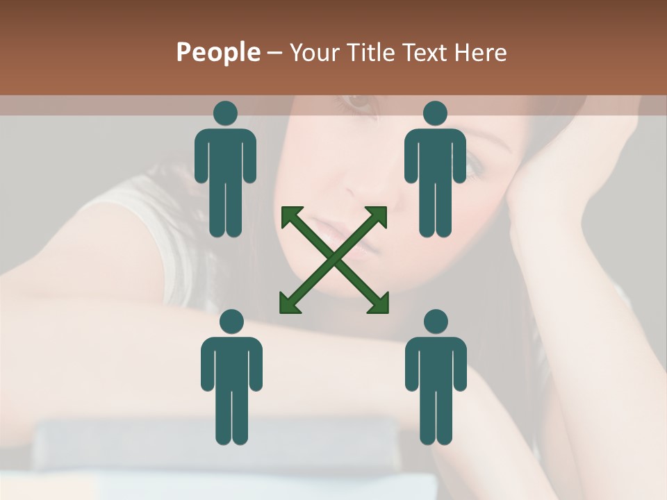 Book School Girl PowerPoint Template