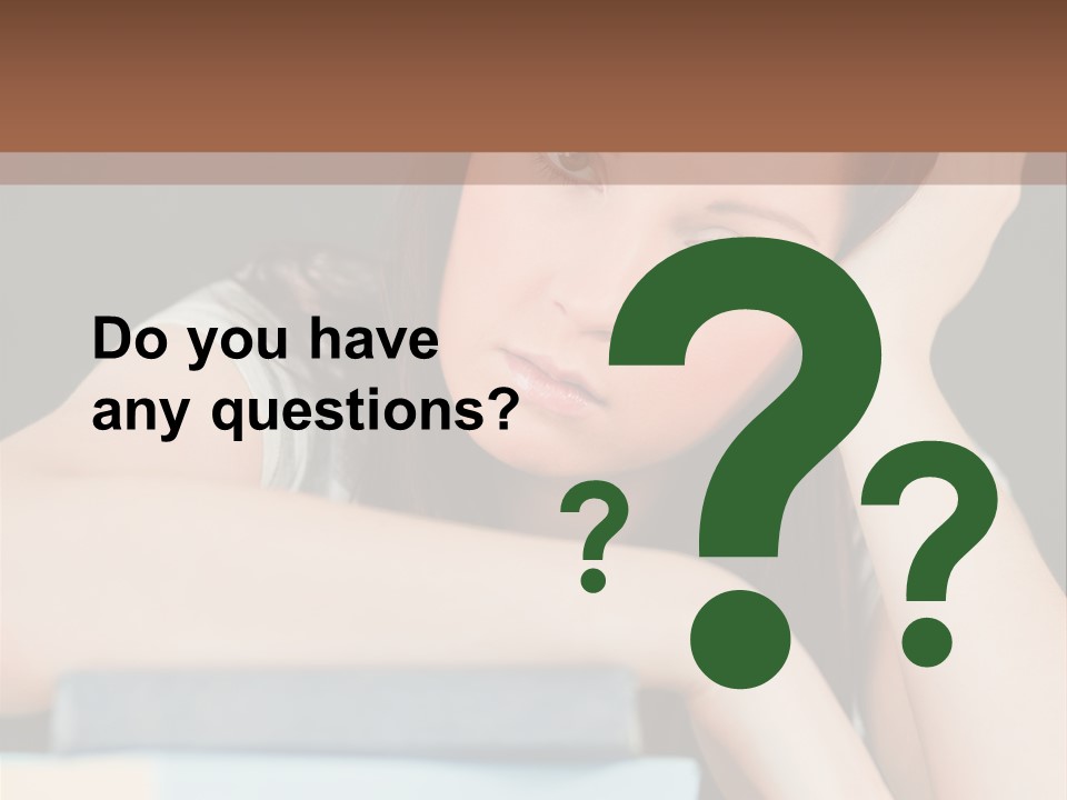 Book School Girl PowerPoint Template