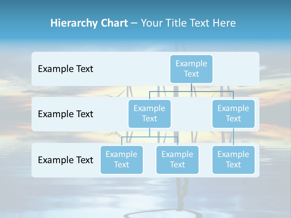 A Group Of Windmills Sitting On Top Of A Body Of Water PowerPoint Template