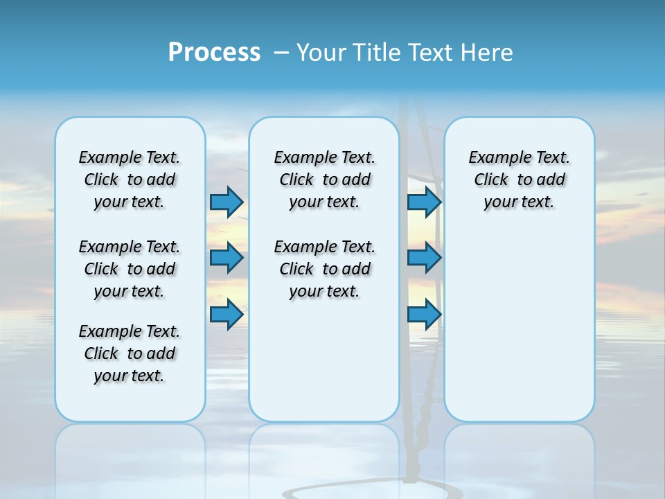A Group Of Windmills Sitting On Top Of A Body Of Water PowerPoint Template