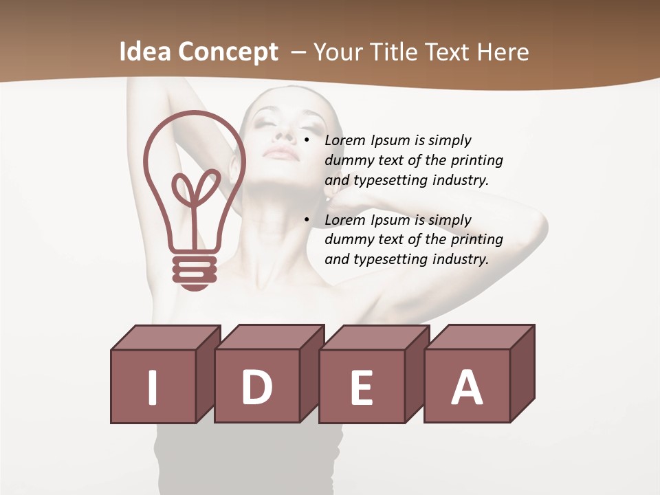 Flammable Engulfed Beauty PowerPoint Template