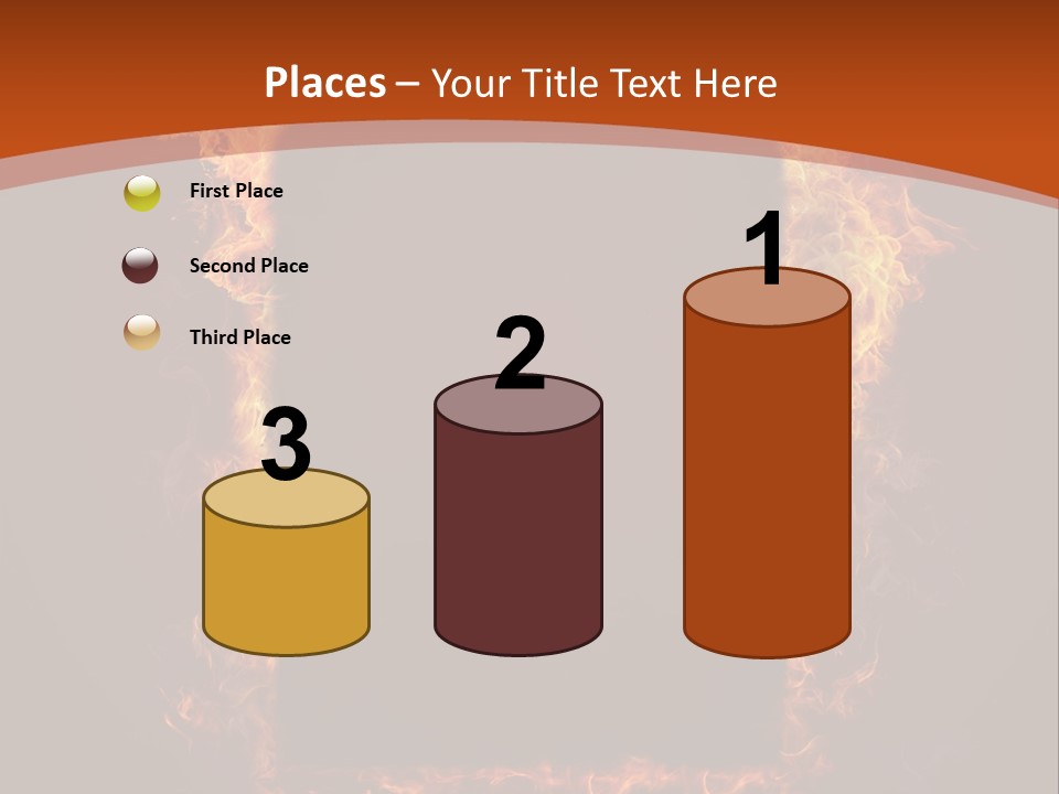 Flammable Engulfed Beauty PowerPoint Template